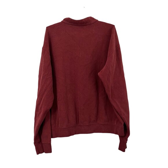Peter Millar Red 1/4 Zip Cotton Pullover Sweater Mens Size XLarge - Picture 2 of 4